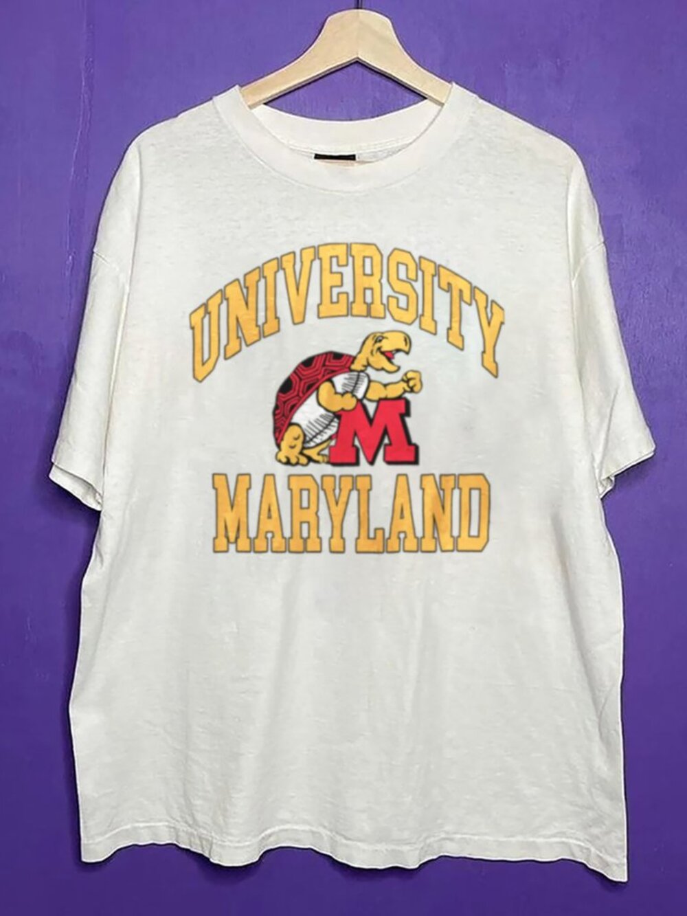 Vintage 90s University of Maryland Terrapins Football Shirt, Maryland Athletics